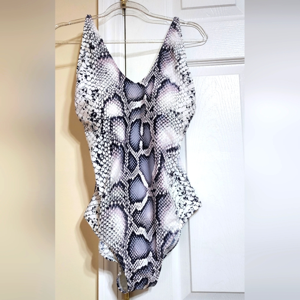 Miss Adola   New Out Tag Snake Print One Piece Swimsuit